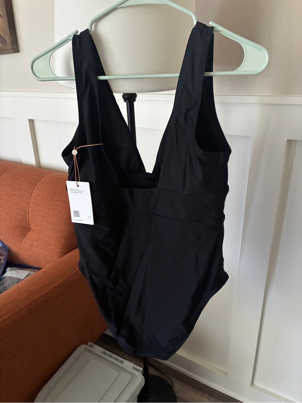 Quince Black Italian One-Piece Swimsuit - Picture 2 of 4